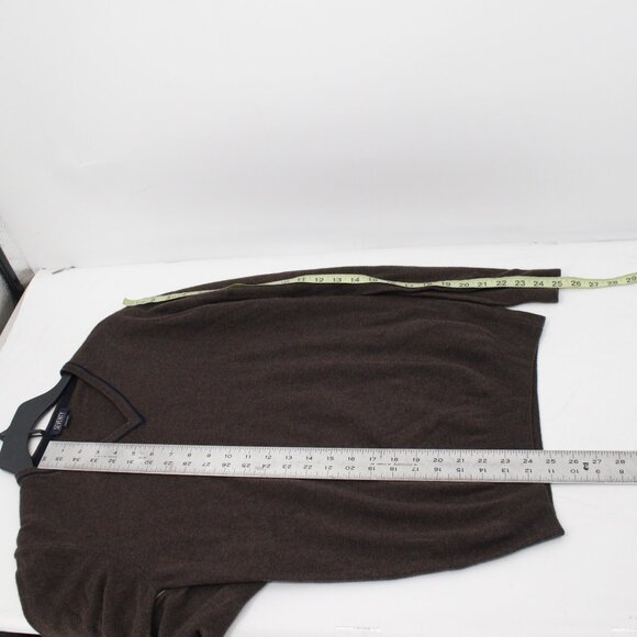 Seventy Sergio Tegon Sweater Men’s Small Wool Cashmere Blend V Neck jumper brown - Picture 9 of 10